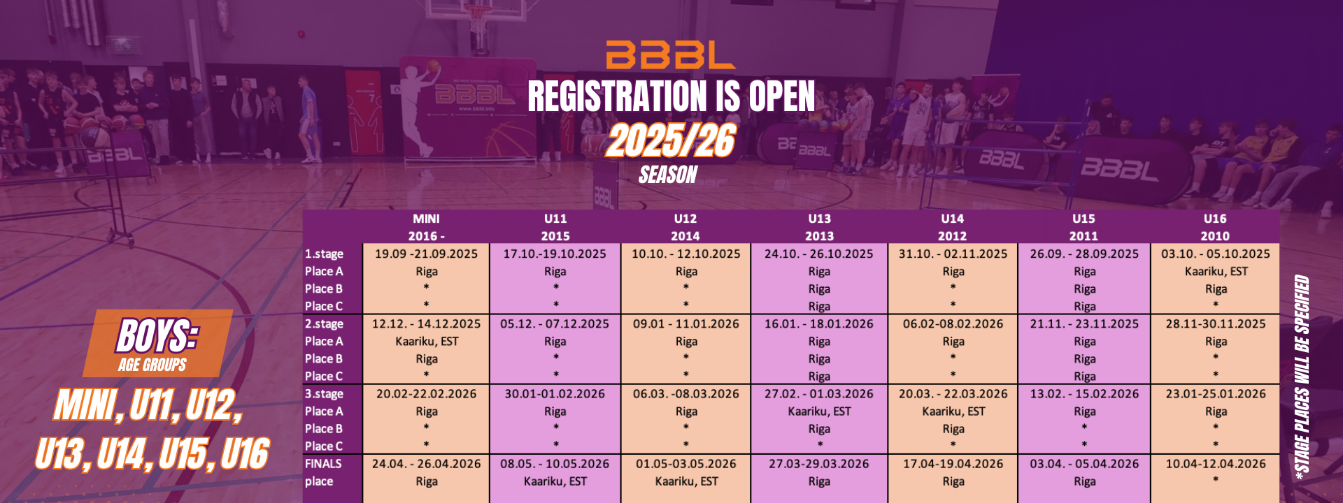 Registration for BBBL Boys 2025/2026 Season is OPEN!