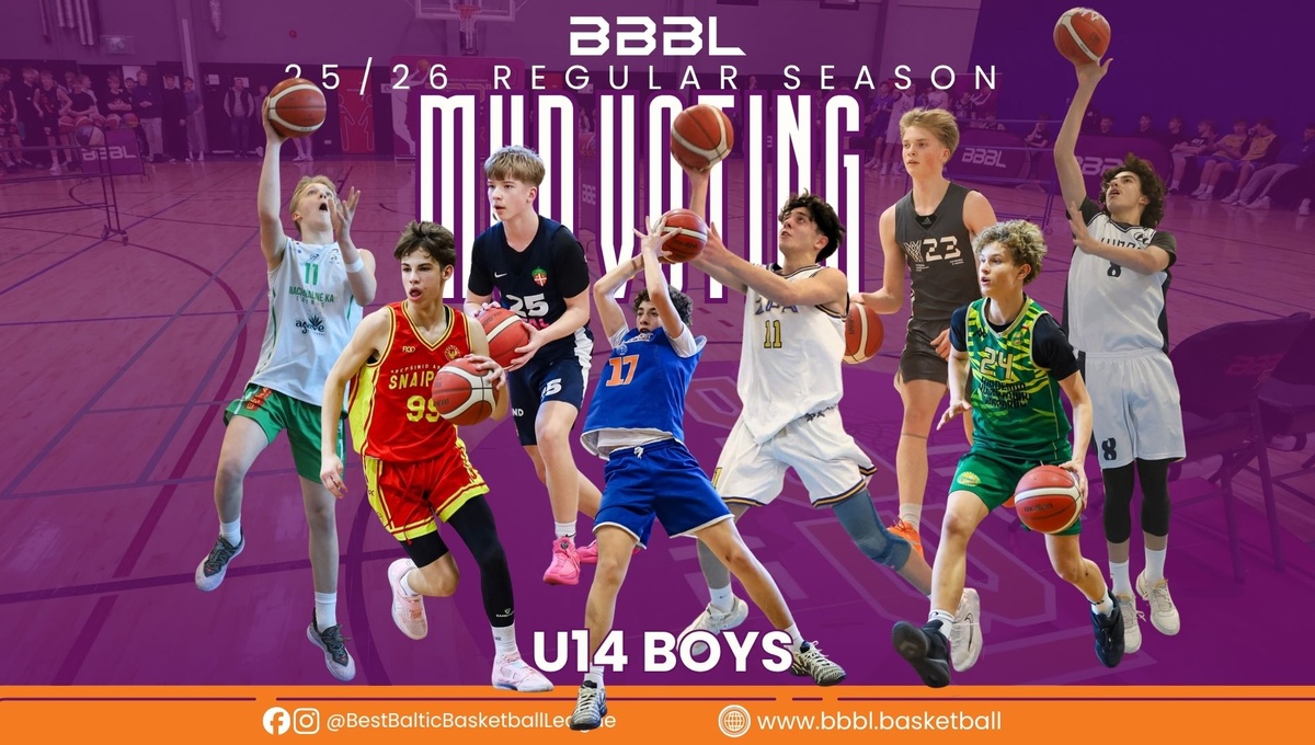 BBBL U14 Finals! Vote for Your Regular season MVP and do not miss BLUMS POWER shooting contest on Saturday 15:00!