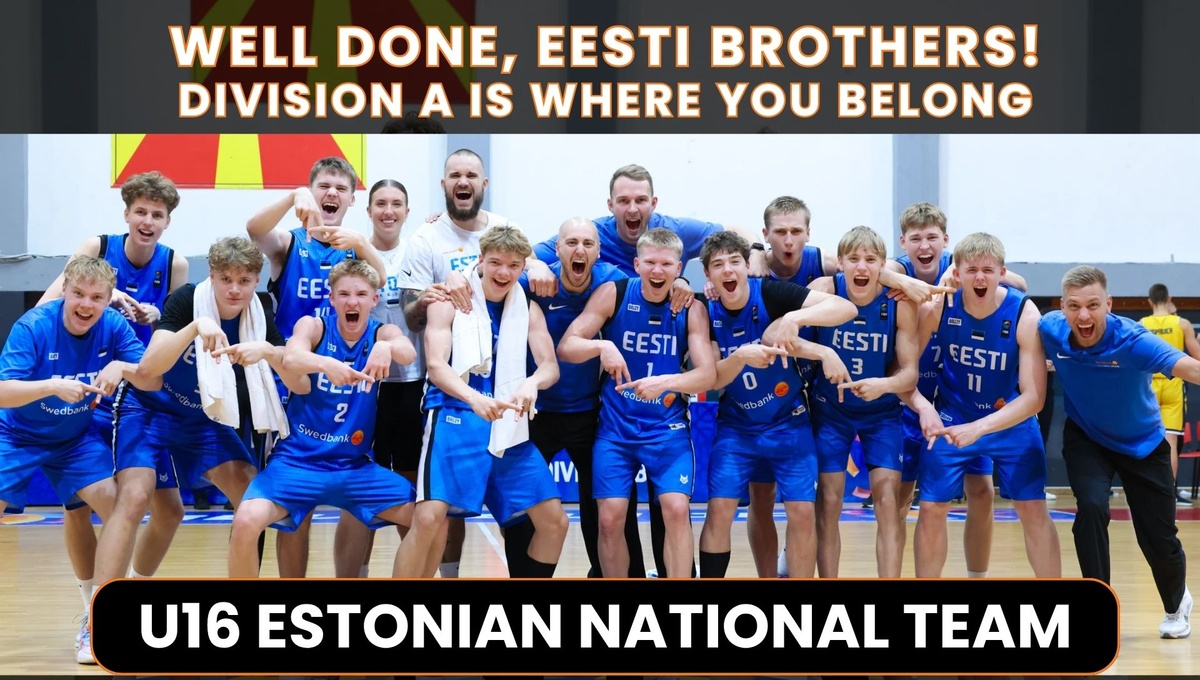 Estonia Returns to Division A at FIBA U16 EuroBasket Division B